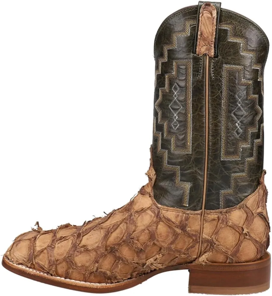 Tony Lama Mens Sq Toe Leviathan Choc Boots