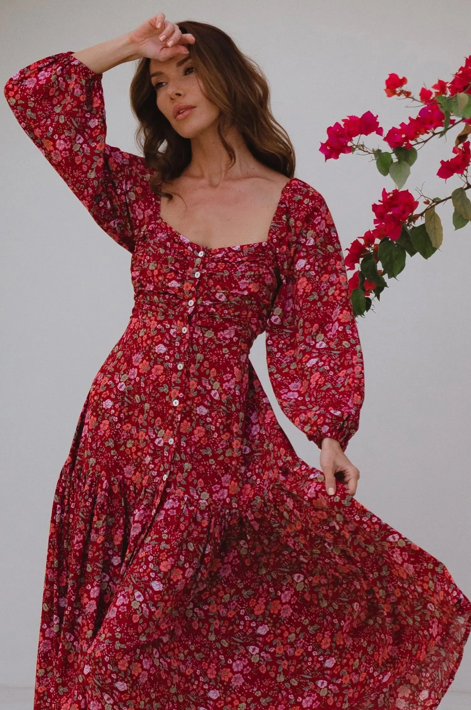 Verona Long Sleeve Midi Dress by Bali ELF