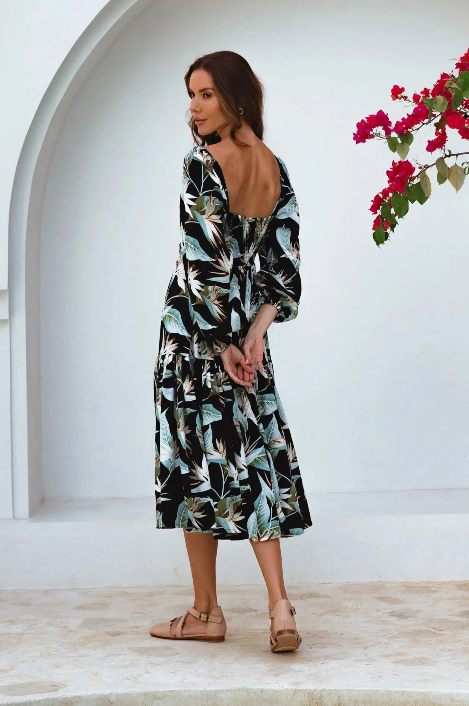 Verona Long Sleeve Midi Dress by Bali ELF