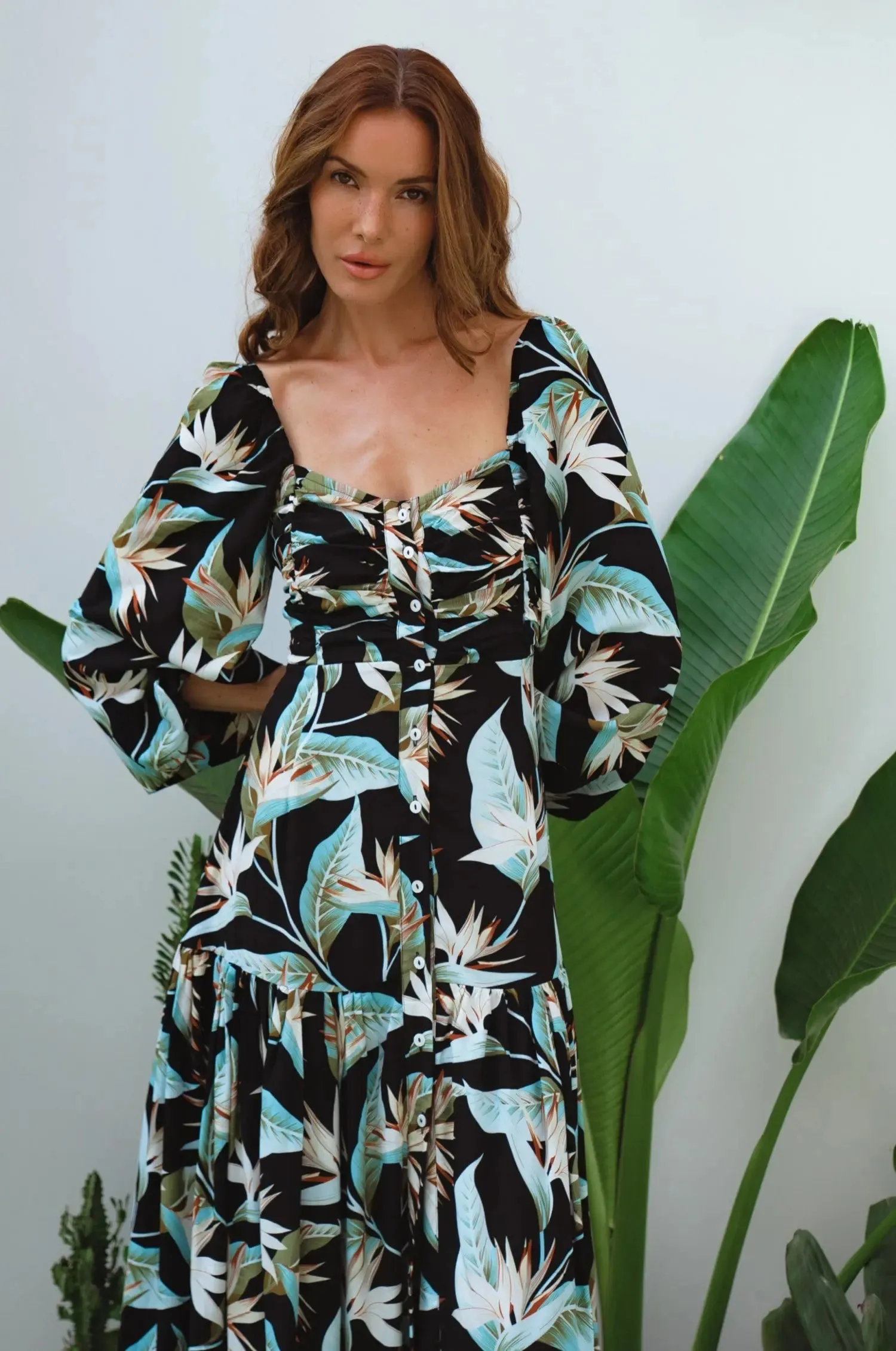 Verona Long Sleeve Midi Dress by Bali ELF
