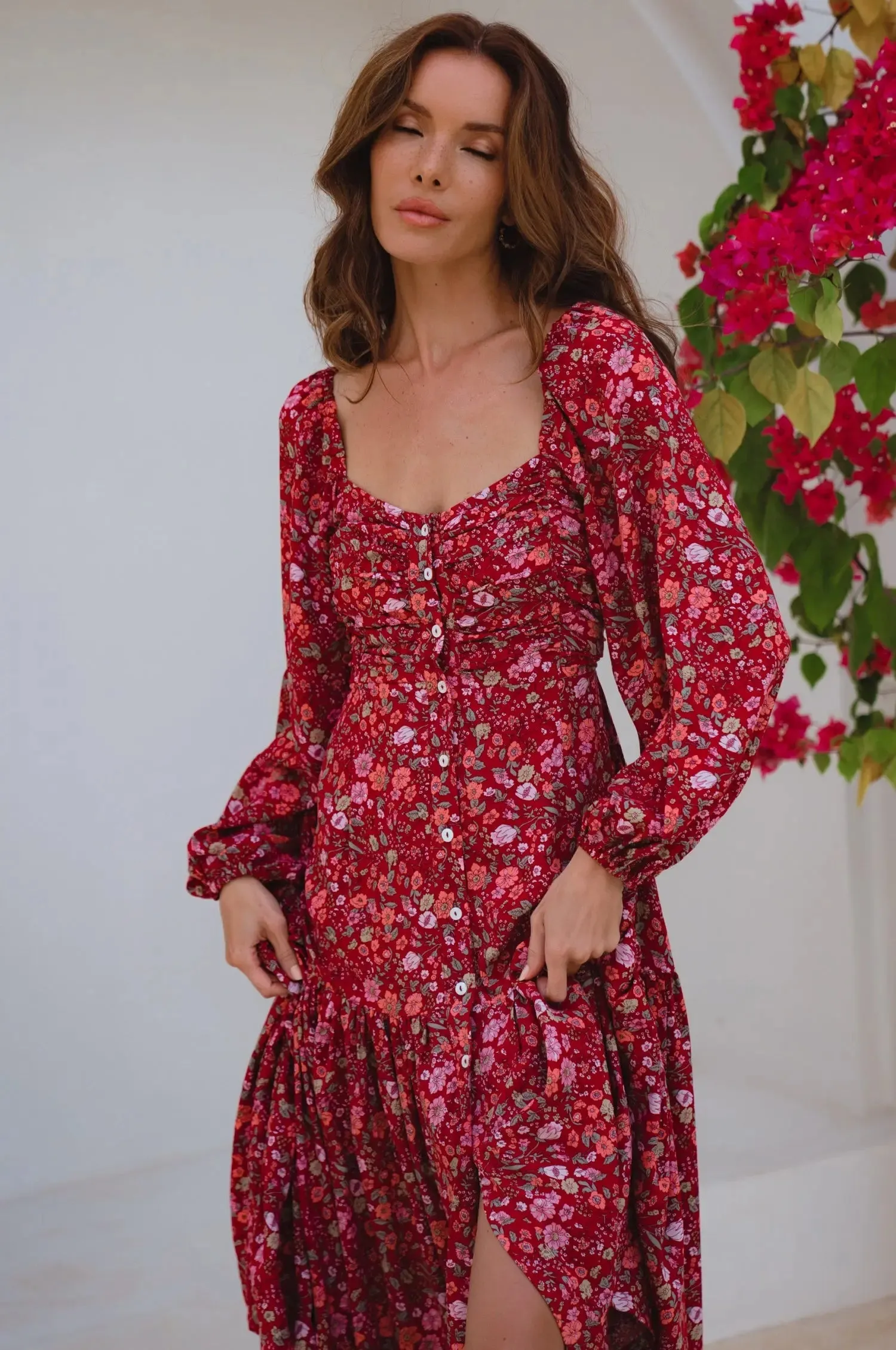 Verona Long Sleeve Midi Dress by Bali ELF