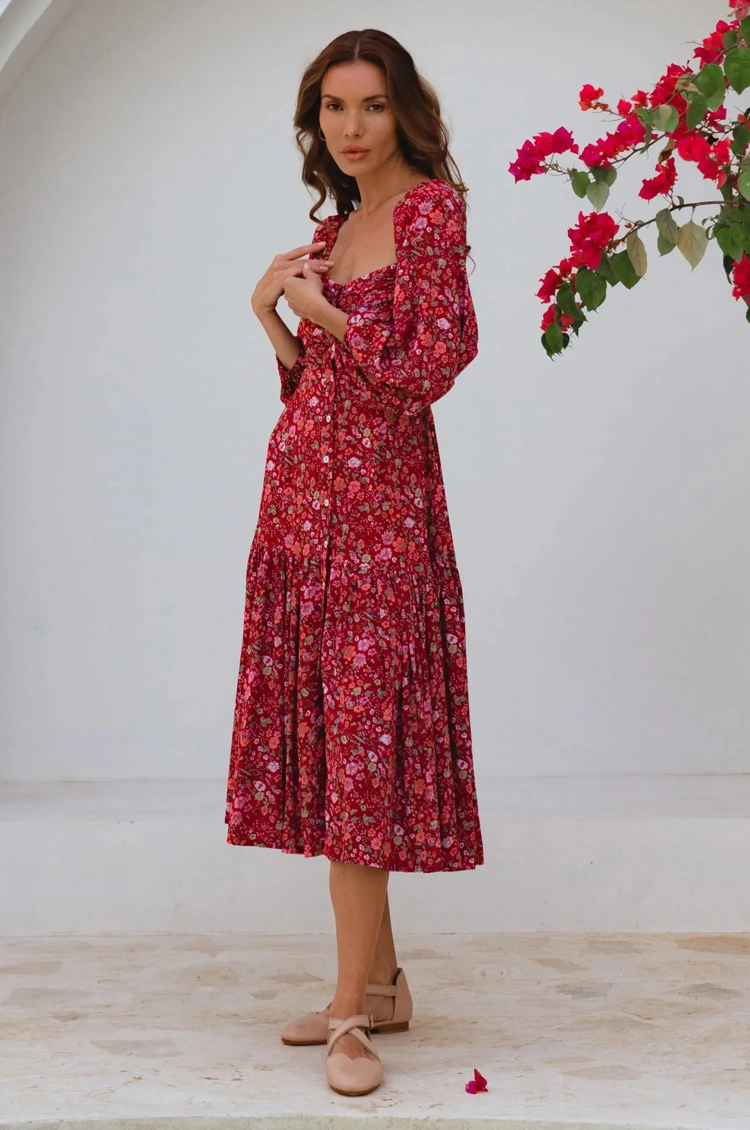 Verona Long Sleeve Midi Dress by Bali ELF