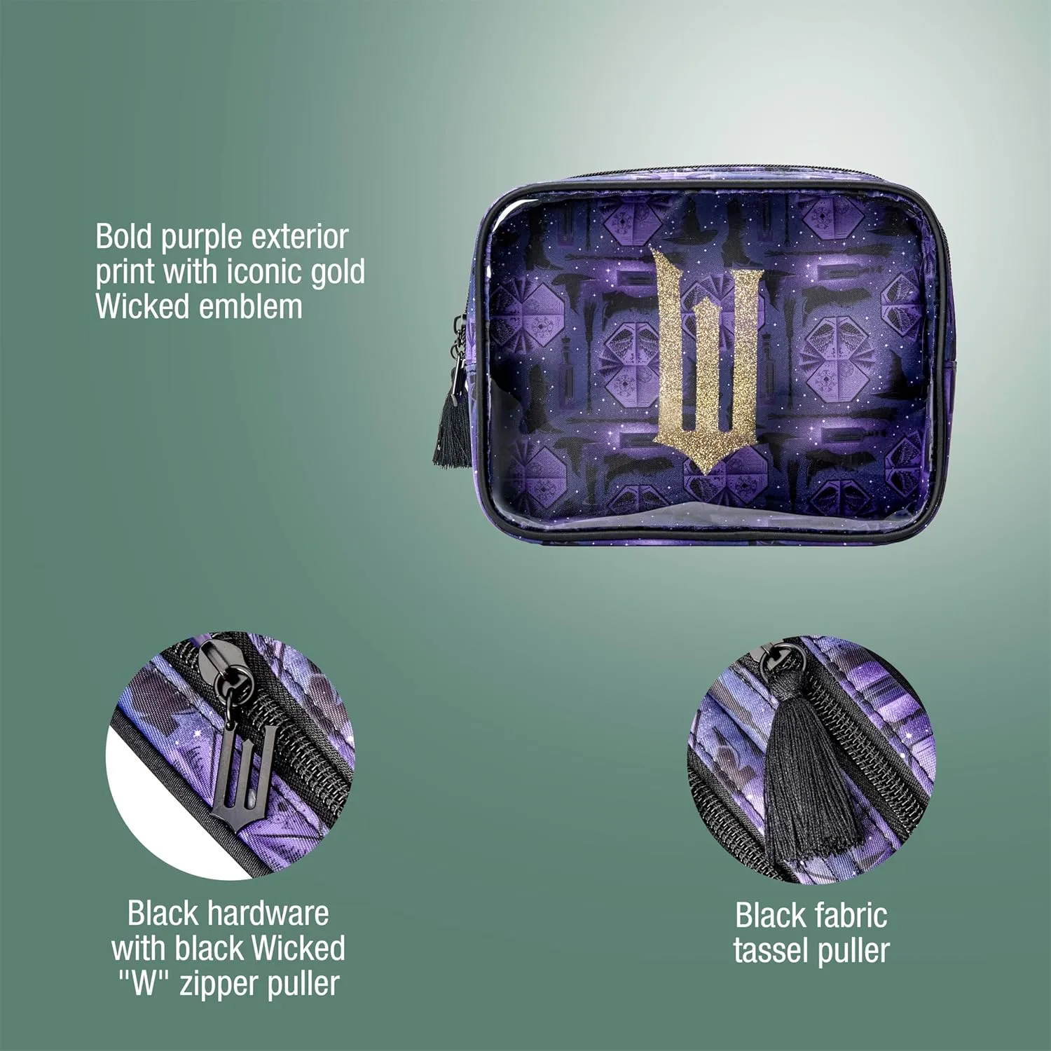 Wicked Purple Double Zip Organizer - Toiletry Bag - Makeup Bag - Travel Makeup Bag - travel essentials - Makeup Organizer - Gifts for her - Conair