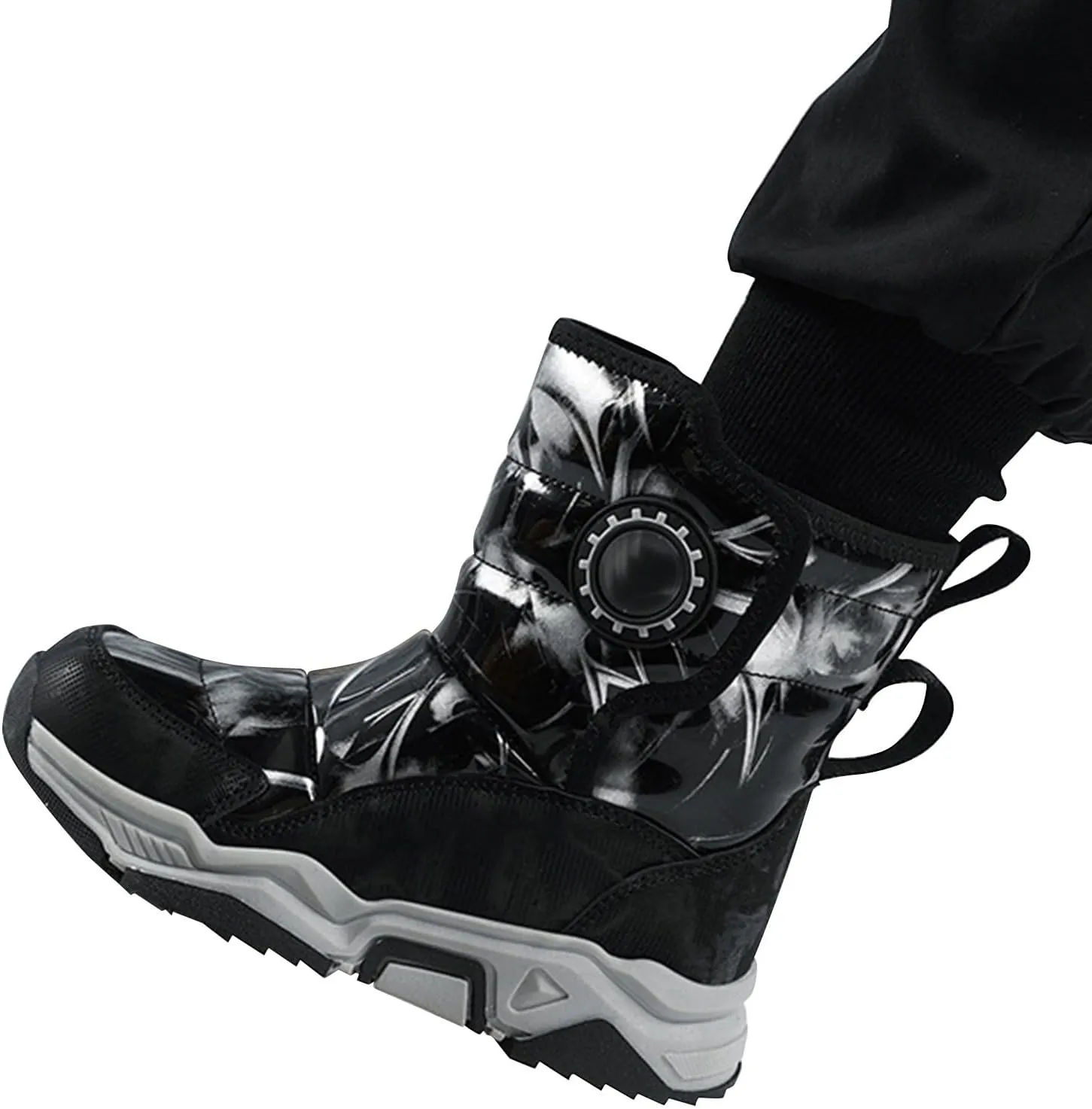 Winter Snow Boots For Kids Boys Girls Childrens 𝐖aterproof Shoes Thick Warm Ski Booties Fashion Comfy Non Slip