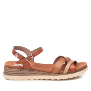 Women's Cross Strap Sandals, 14140401 Brown