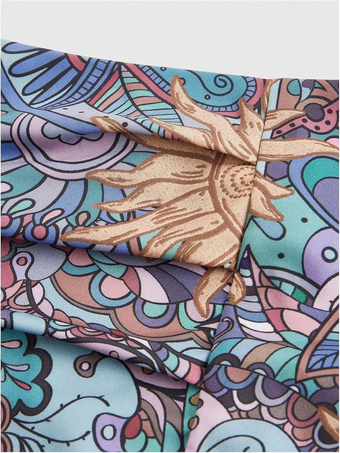Women's Plus Size Hippie Graphic Skirt Boho Split Thigh Bodycon Midi Skirt Country Festival Outfits