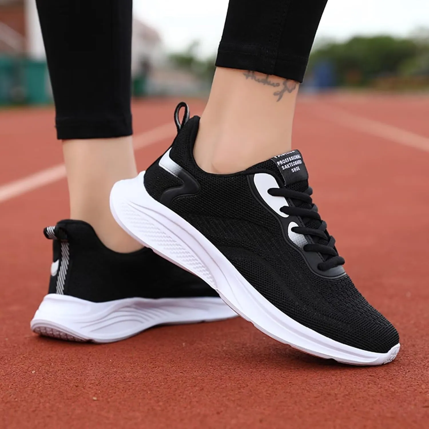 Women's Running Shoes Lightweight Resilient Flexible Sole Walking Shoes Sport Tennis Shoes for Women Gym Cushion Sneakers