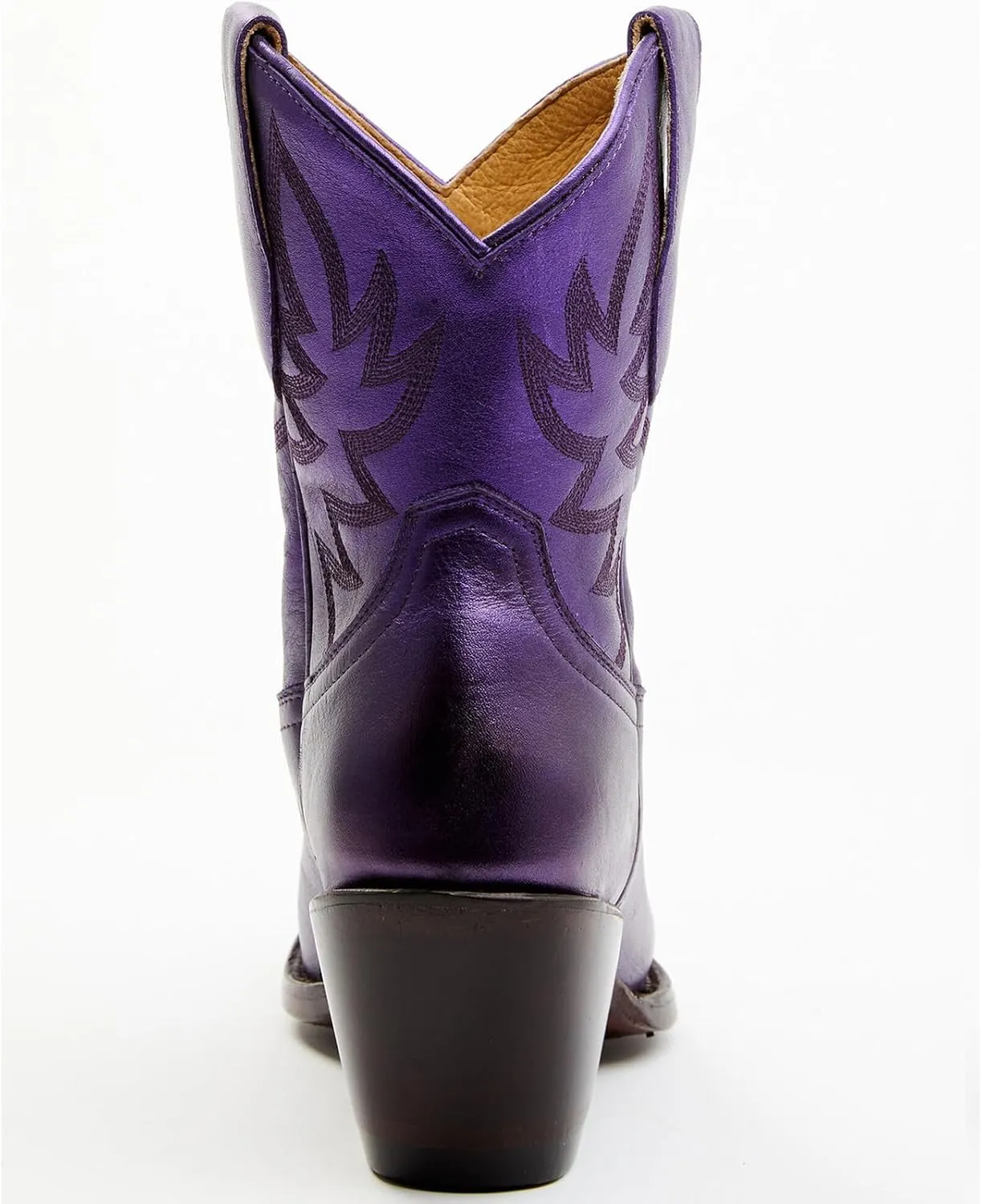 Women's Western Cowboy Ankle Boots Short Cowgirl Boots with Classic Embroidered Slip On Pointed Toe Chunky Country Booties