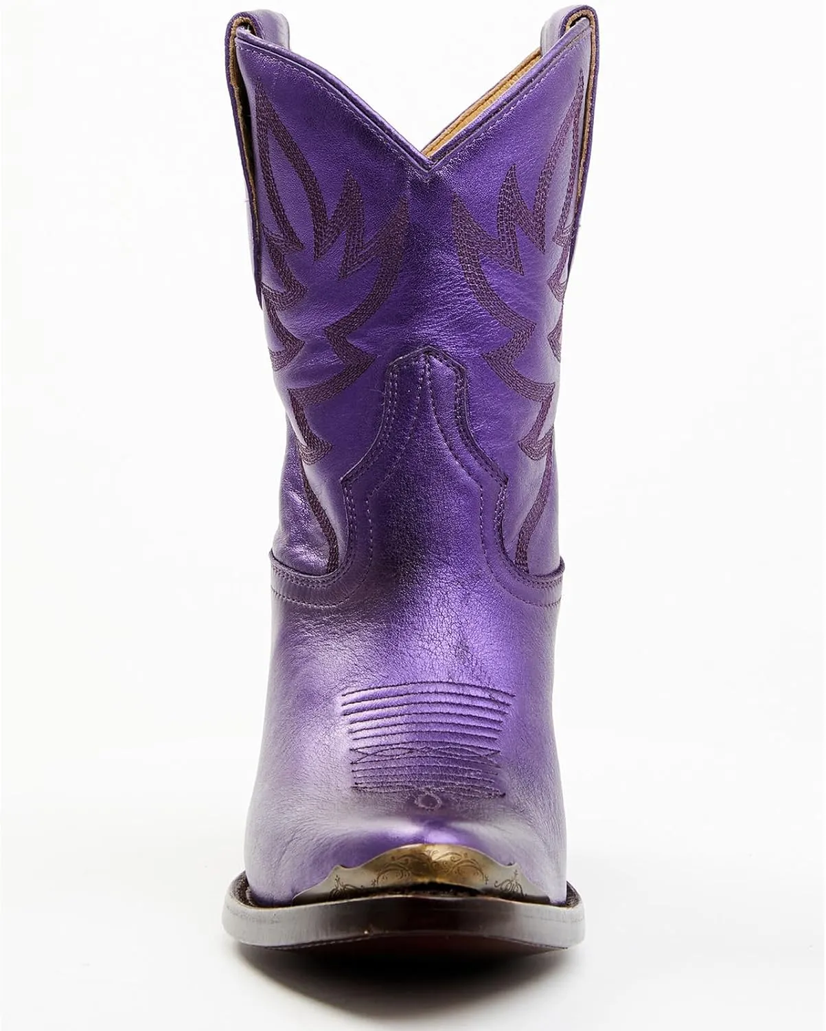 Women's Western Cowboy Ankle Boots Short Cowgirl Boots with Classic Embroidered Slip On Pointed Toe Chunky Country Booties