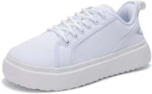 Womens Wide Toe Box Walking Shoes Slip On Canvas Shoe Comfortable Platform Low Top Sneaker for Casual Daily US 6-11