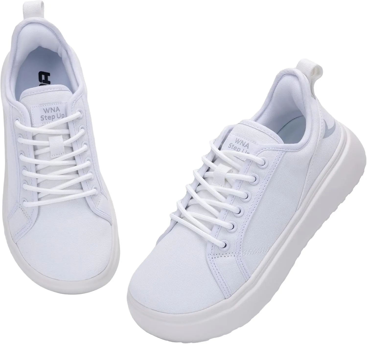 Womens Wide Toe Box Walking Shoes Slip On Canvas Shoe Comfortable Platform Low Top Sneaker for Casual Daily US 6-11