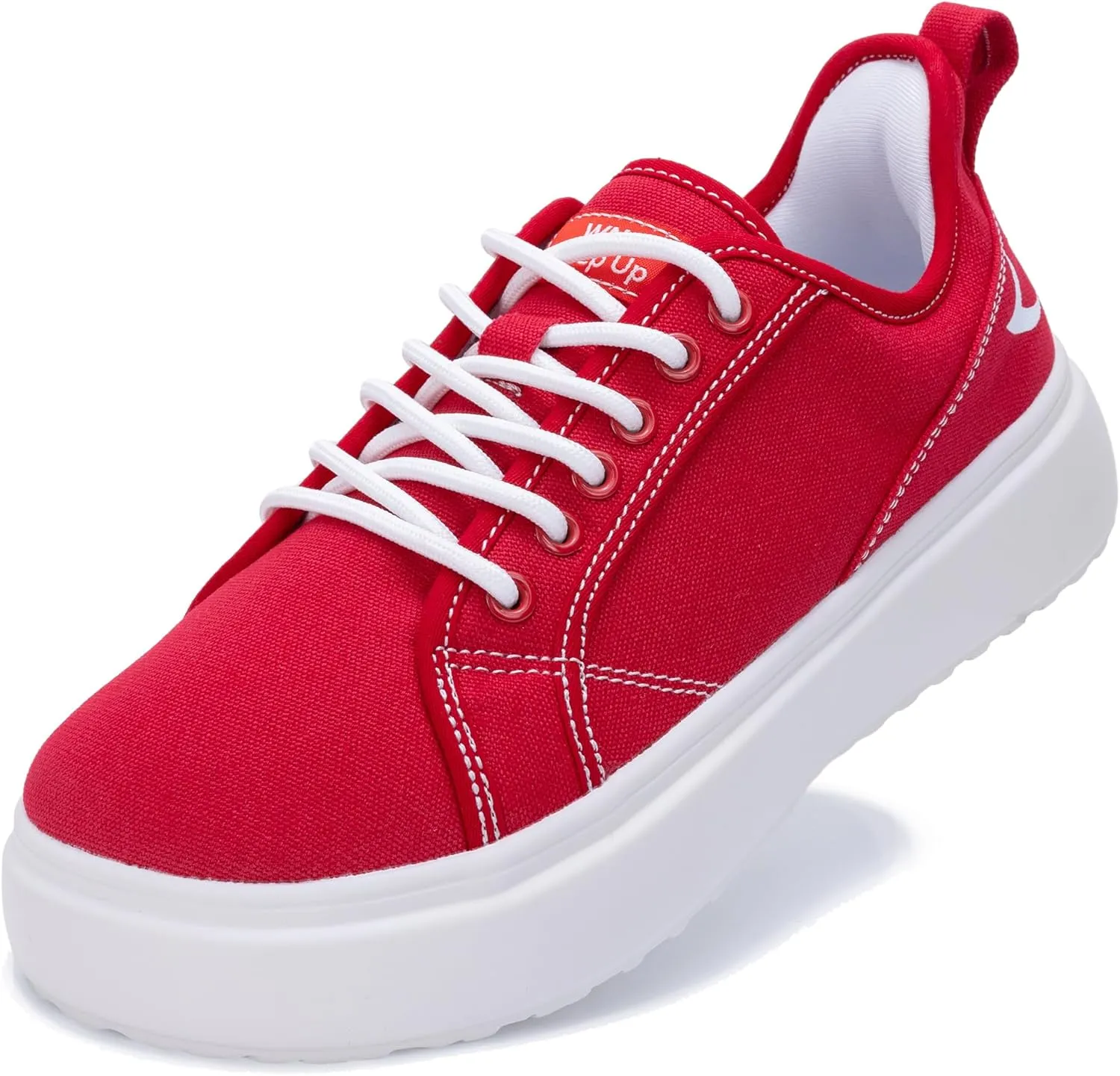 Womens Wide Toe Box Walking Shoes Slip On Canvas Shoe Comfortable Platform Low Top Sneaker for Casual Daily US 6-11